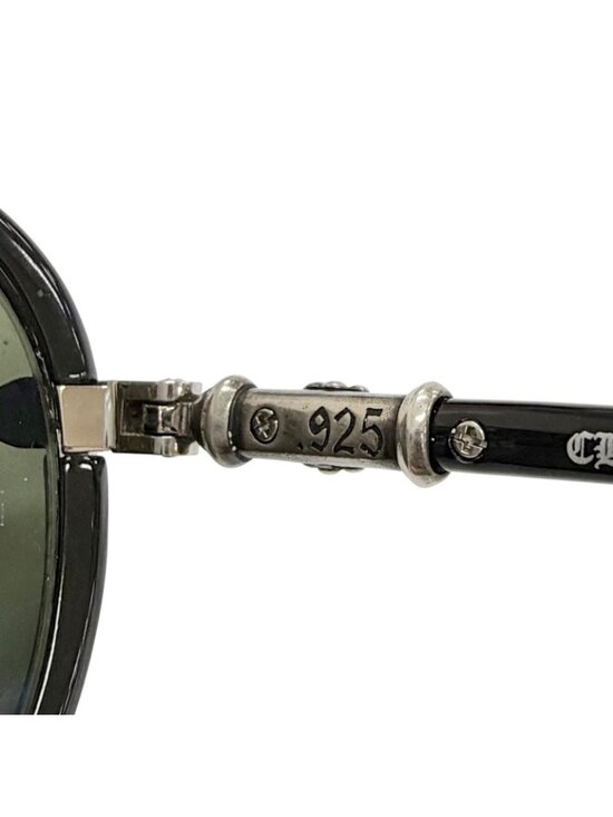Chrome Hearts Mflaps Part 925 Acetate Teardrop Sunglasses Black Silver 63 main image 4